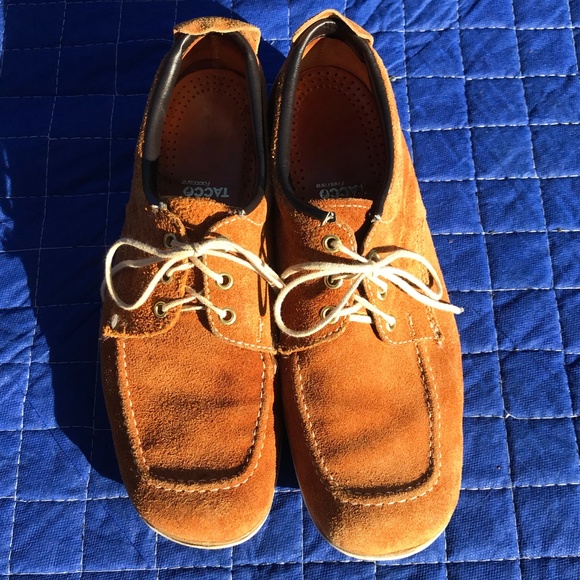 Vintage 70's Samsonite suede blucher moc - Picture 2 of 8